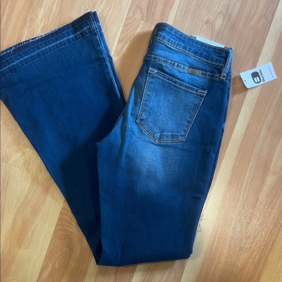 KanCan Dark Blue Flare Jeans - Picture 1 of 3
